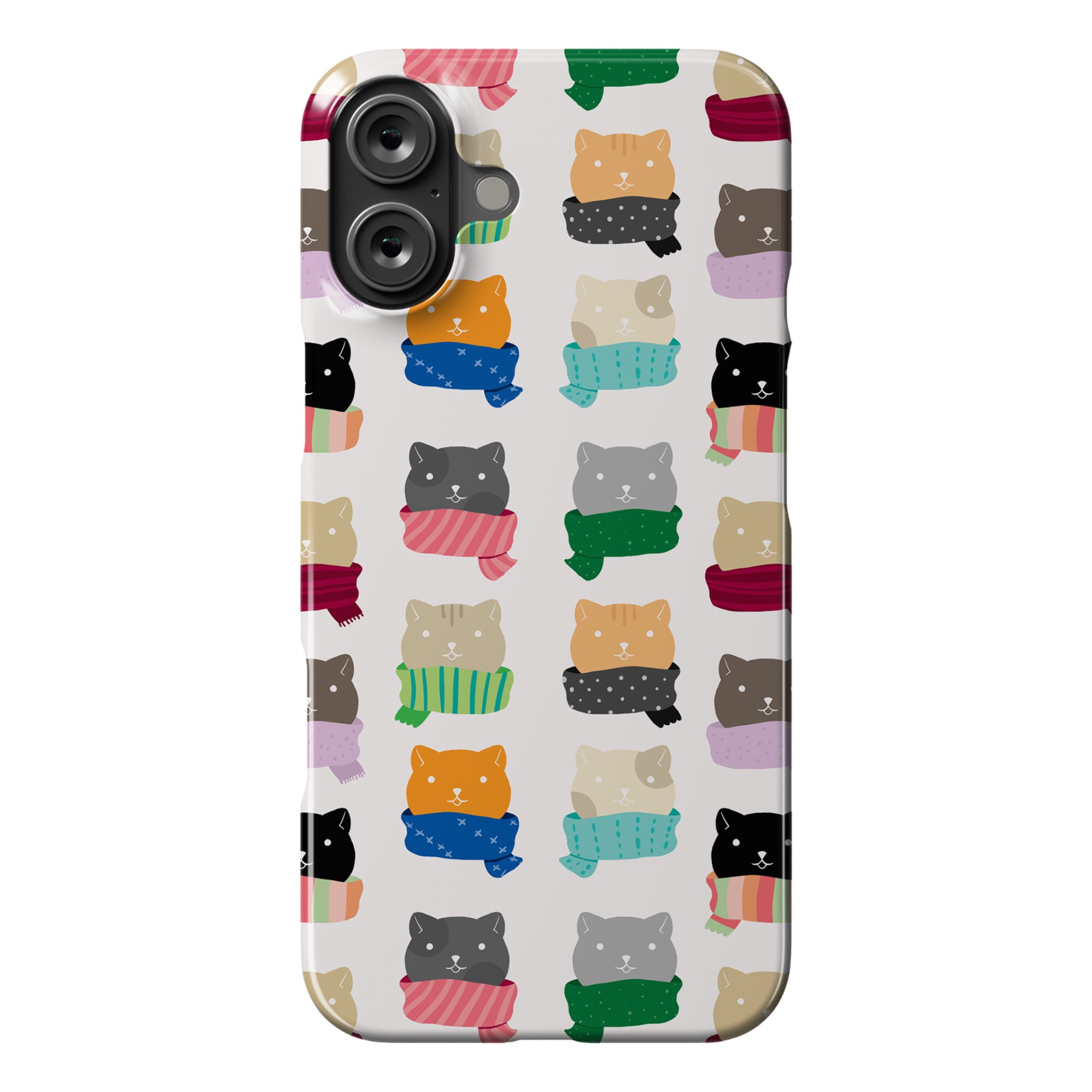 Cats In Scarfs Pattern Phone Case